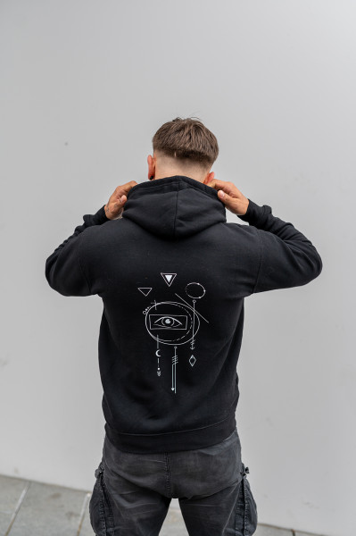 Janina Lorey Herren Hoodie Black